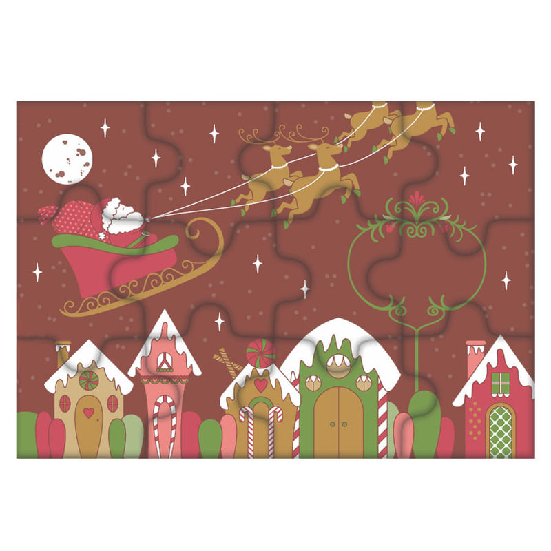 Forma Decorativa Quebra Cabeça Natal (BLN007801) STALDEN