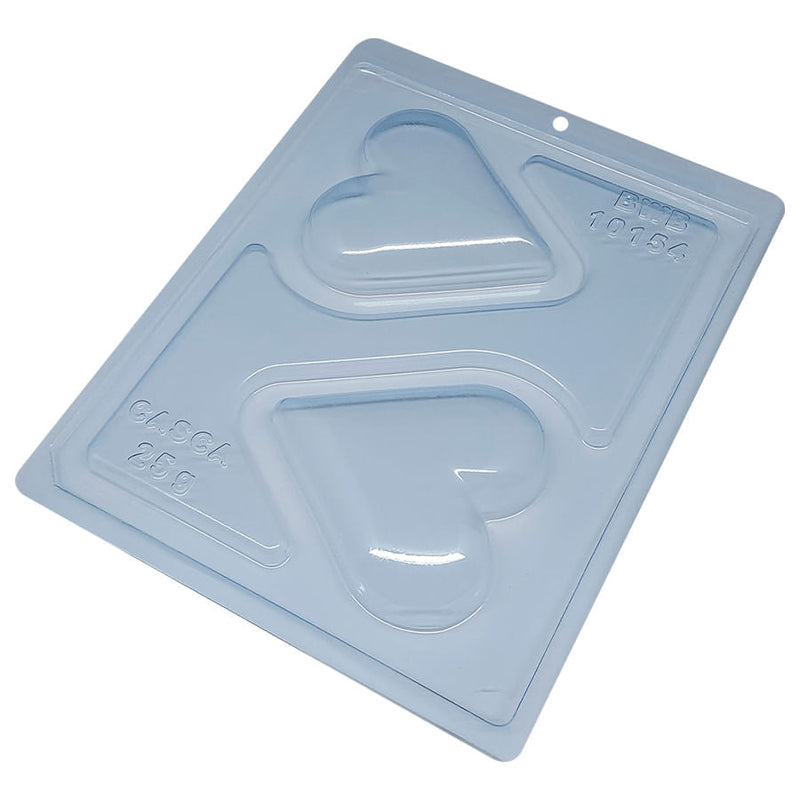 Forma de Acetato com Silicone Coração Liso Raso (10154) un BWB