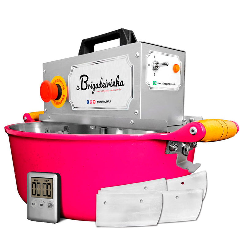 Panela Brigadeirinha Platinum Pink 32cm AFJ MAQUINAS