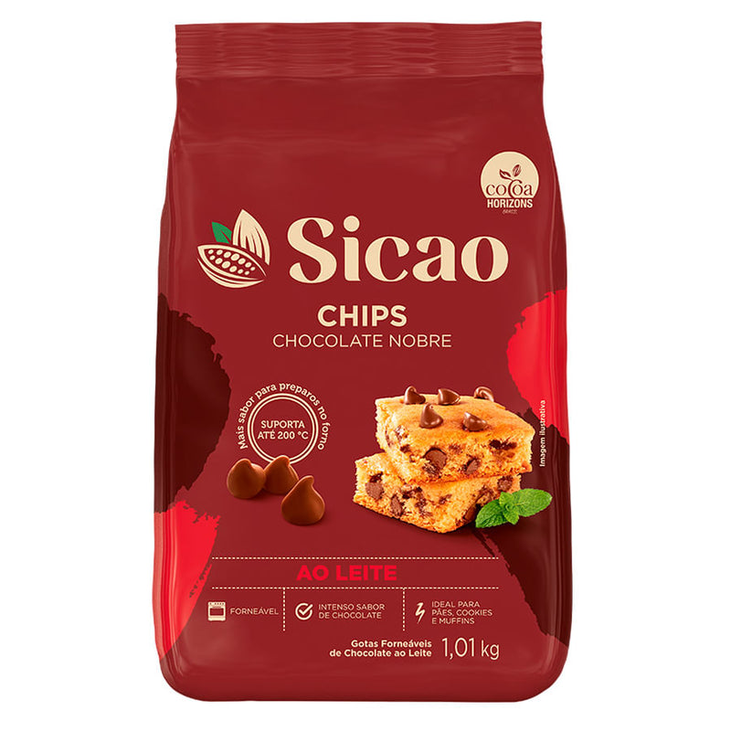 Chips de Chocolate ao Leite Nobre 1,01kg SICAO