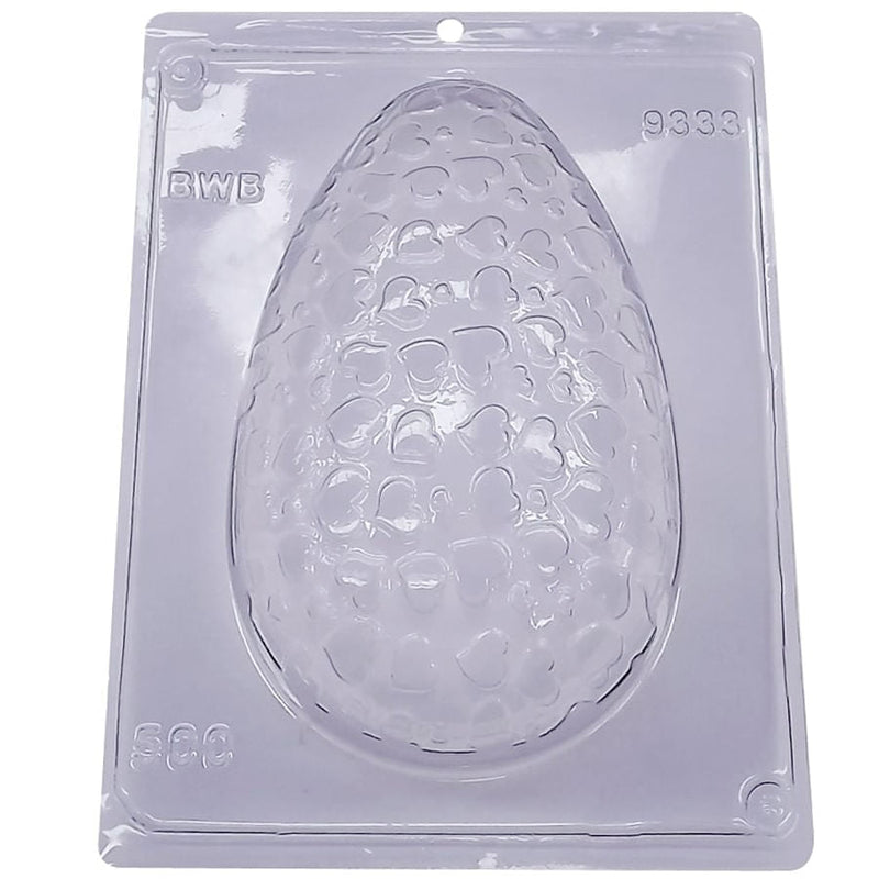 Forma de Acetato com Silicone Ovo Texturizado Coração P 500g (9333) - BWB