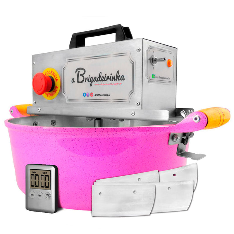 Panela Brigadeirinha Platinum Rosa 32cm AFJ MAQUINAS