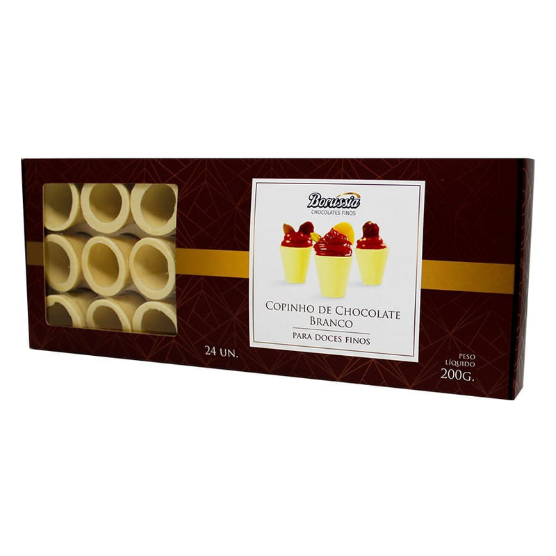 Copinho de Chocolate Branco para Licor com 24 un BORÚSSIA